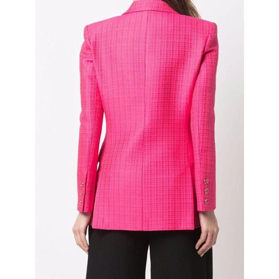 Antonino Valenti Fitted Double-breasted Blazer In Pink