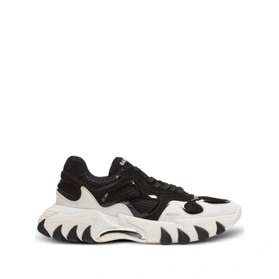 Shop Balmain Sneakers In Black/white