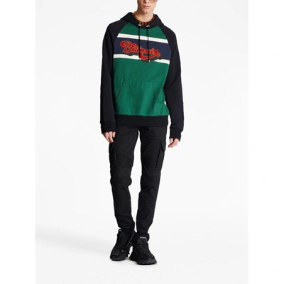 Shop Balmain Sweatshirts In Green/black