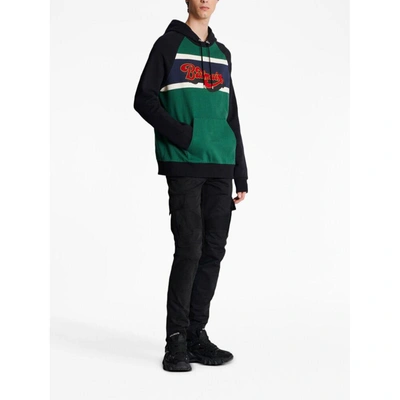 Shop Balmain Sweatshirts In Green/black