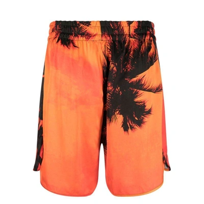Shop Blue Sky Inn Shorts In Orange/black