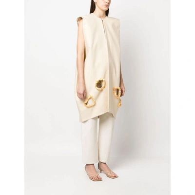 Shop Calcaterra Coats In Neutrals