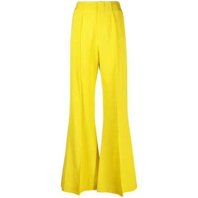 Shop Calcaterra Pants In Yellow