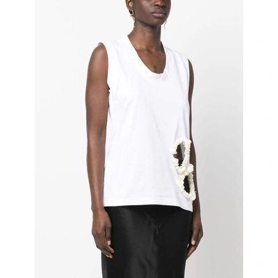 Calcaterra Cut-out-detail Cotton Vest In White