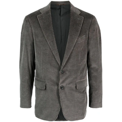 Shop Canali Jackets In Grey