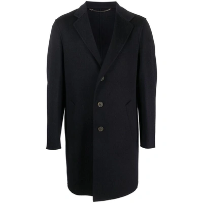 Canali Wool Cashmere Classic Fit Overcoat In Blue ModeSens