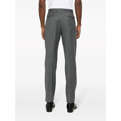 Shop Canali Pants In Grey