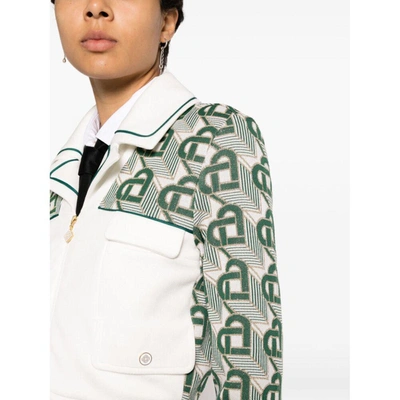 Heart Monogram zip-up jacket, Casablanca