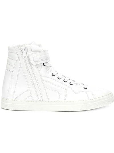 Shop Pierre Hardy Match Hi-top Sneakers - White