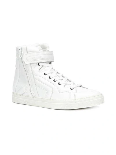 Shop Pierre Hardy Match Hi-top Sneakers - White