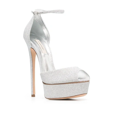 Shop Casadei Shoes In Silver