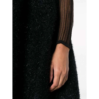 Cfcl Semi-sheer Midi Dress In Black