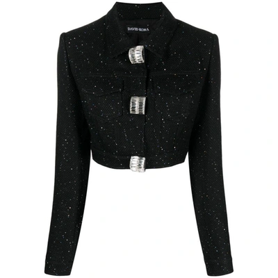 Shop David Koma Jackets In Black