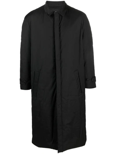 Shop Neil Barrett Standard Nylon Trench Coat Clothing In Black