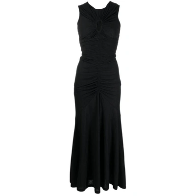 Ulla Johnson Isabel Sleeveless Keyhole Maxi Dress In Black