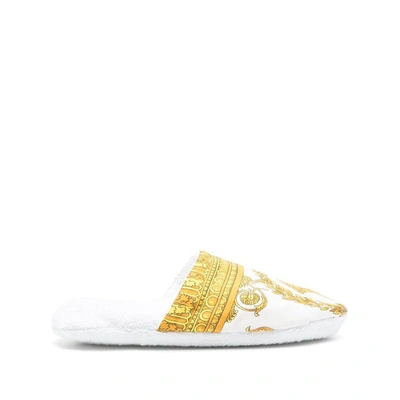 Shop Versace General Accessories In White/yellow