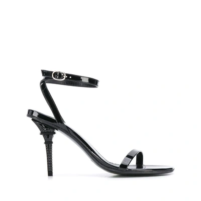 Vetements Eiffel Tower Ankle Strap Sandals In Black