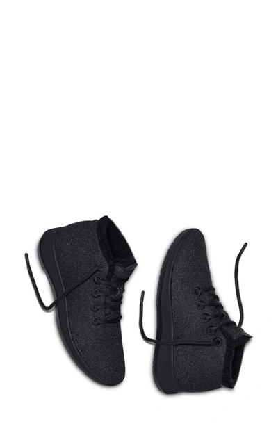Shop Allbirds Wool Runner Up Mizzle Sneaker In Natural Black/ Black