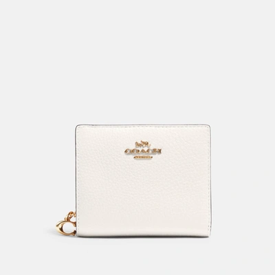 Shop Coach Outlet Coach Snap Wallet In Gold