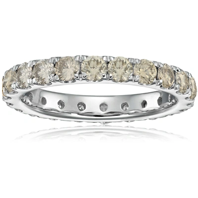 Shop Vir Jewels 3 Cttw Champagne Diamond Eternity Ring Wedding Band 14k White Gold