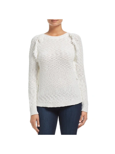 Shop Heather B Womens Fringe Crew Neck Pullover Sweater In Multi