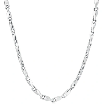Pompeii3 Men's 14k Gold (47gram) Or Platinum (88gram) 3.5mm Link Chain Necklace 20" In Multi