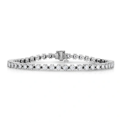 Vir Jewels 4 Cttw Diamond Tennis Bracelet 14k White Gold Classic 8 Prong Round 7 Inch In White
