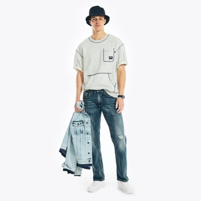 Shop Nautica Jeans Co. Crewneck Pocket T-shirt In Multi