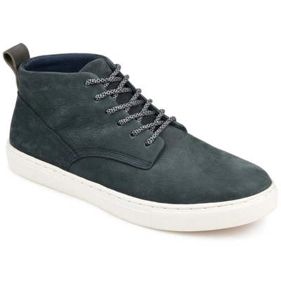 Shop Territory Rove Casual Leather Sneaker Boot In Blue
