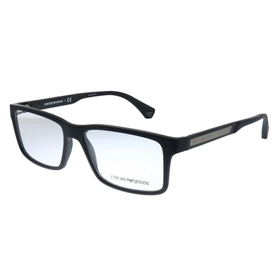Emporio Armani Ea 3038 5063 56mm Unisex Rectangle Eyeglasses 56mm In Multi