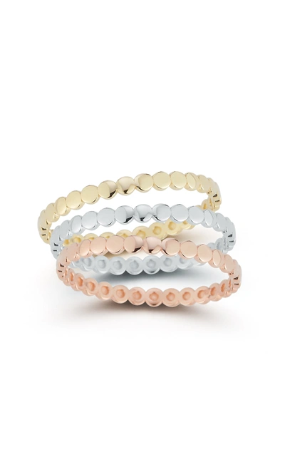 Ember Fine Jewelry 14k Gold Tricolor Ring Set In Multi