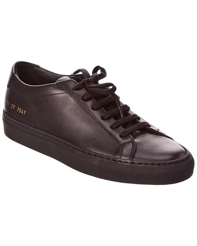 Shop Common Projects Original Achilles Leather Sneaker In Black