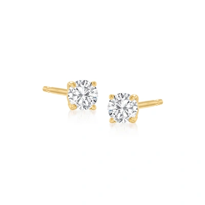 Rs Pure Ross-simons Diamond In 14kt Yellow Gold In White