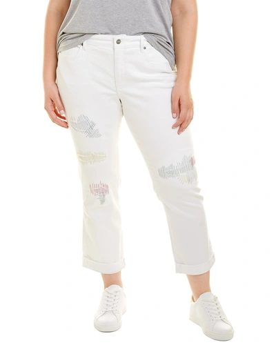 Shop Nydj Plus Marilyn Straight Ankle Jean In White