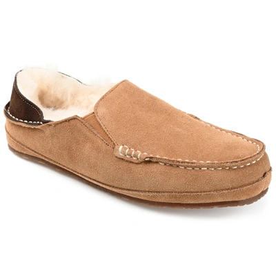 Shop Territory Solace Genuine Sheepskin Fold-down Heel Moccasin Slipper In Multi