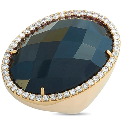 Shop Roberto Coin Cocktail 18k Rose Gold Diamond And Onyx Ring