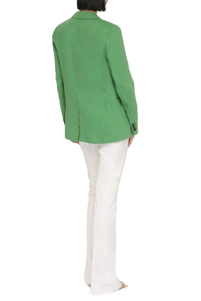 Shop 's Max Mara Sofia Linen Blazer In Green