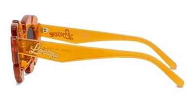 Shop Loewe Sunglasses In Orange