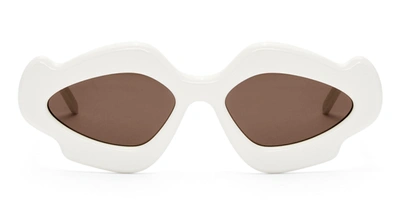 Shop Loewe Sunglasses In Ivory