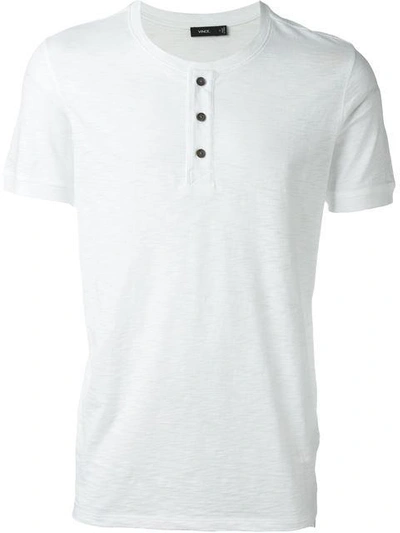 Shop Vince Front Buttons T-shirt