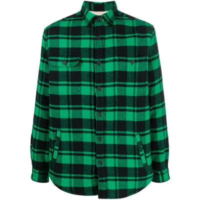 Shop Ralph Lauren Shirts In Green/black