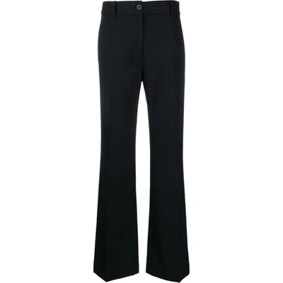 Studio Nicholson Rie Virgin Wool-blend Tailored Trousers In Blue