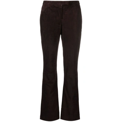 Shop Theory Pants In Brown