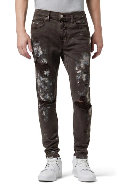 Hudson Jeans Zack Skinny Jean In Chocolate Thrasher