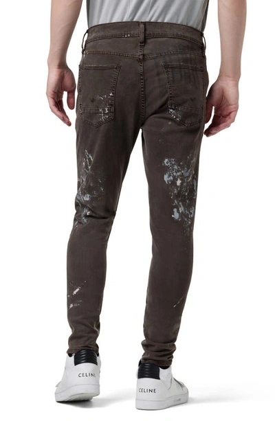 Hudson Jeans Zack Skinny Jean In Chocolate Thrasher