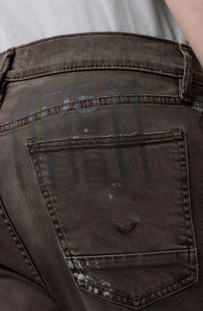 Hudson Jeans Zack Skinny Jean In Chocolate Thrasher