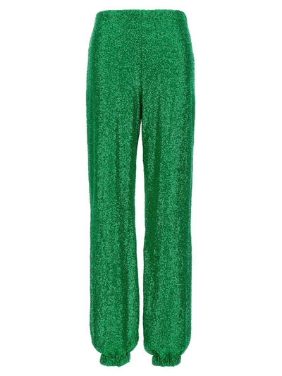 Le Twins Green Viola Pants In Green