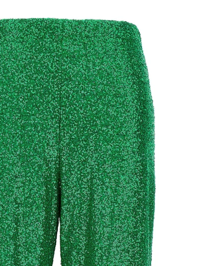 Le Twins Green Viola Pants In Green