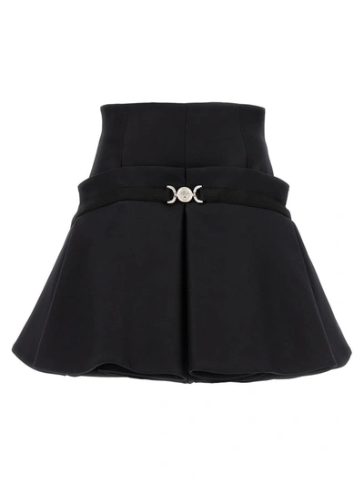 Shop Versace 'medusa '95' Skirt In Black