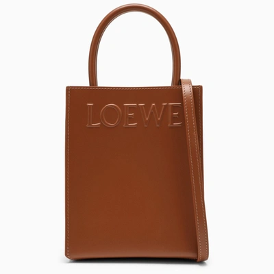 Shop Loewe | Standard A5 Leather Tote Bag In Orange